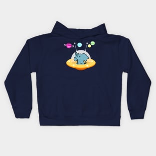 Astronaut elephant: Galaxy mission Kids Hoodie